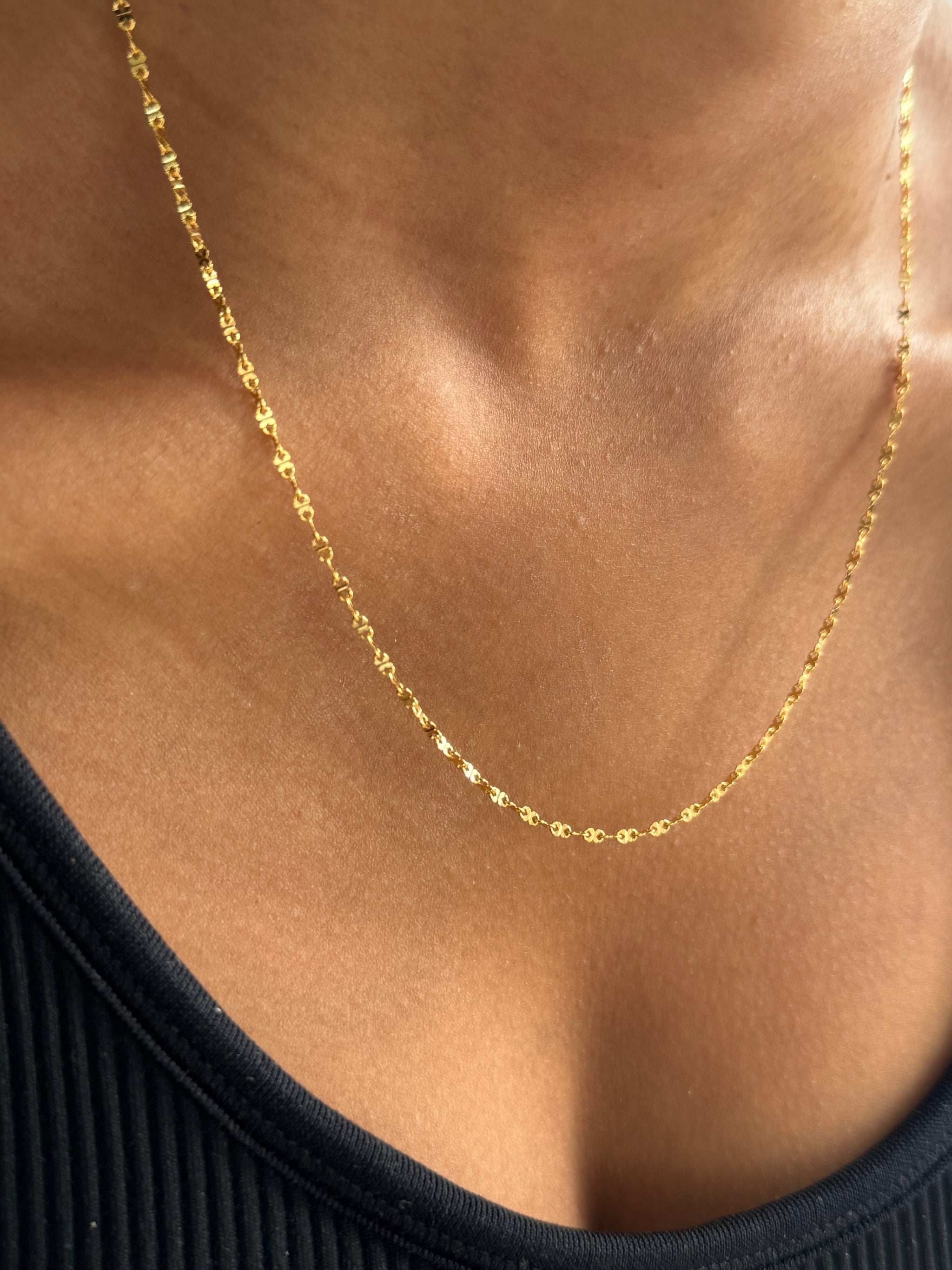Strong》VOID LEATHER NECKLACE GOLD Strong》VOID LEATHER NECKLACE GOLD