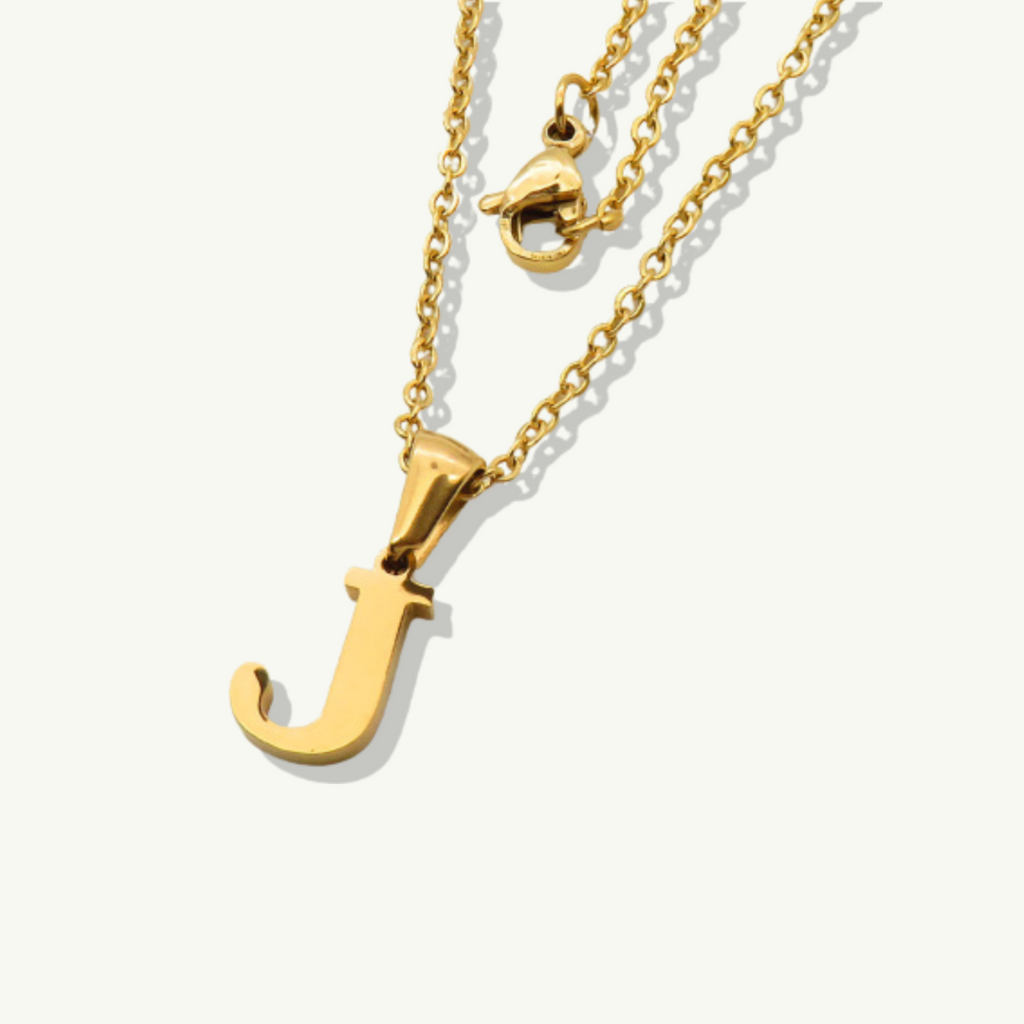 Waterproof sweatproof gold necklace