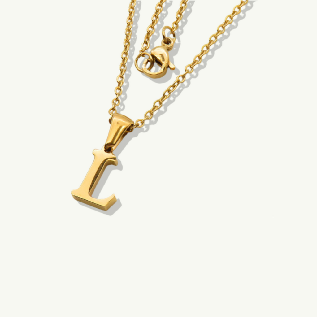 Waterproof sweatproof gold necklace