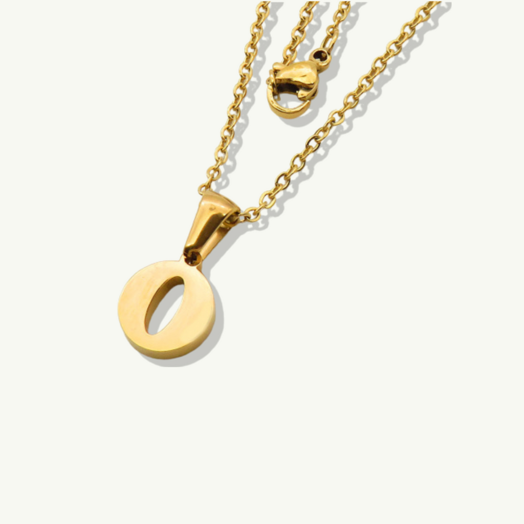 Waterproof sweatproof gold necklace