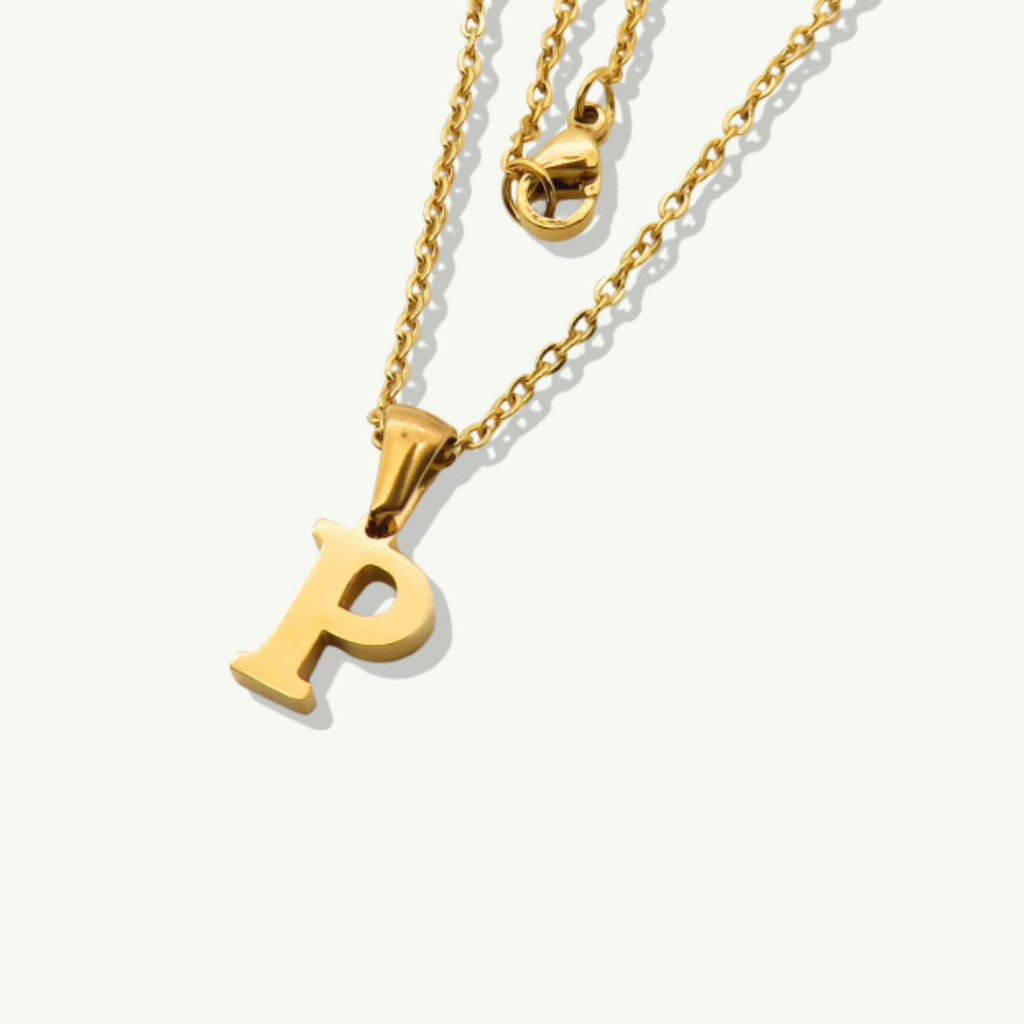 Waterproof sweatproof gold necklace