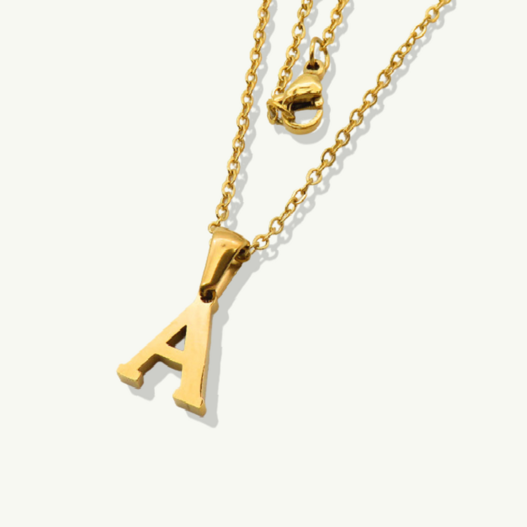 Waterproof sweatproof gold necklace