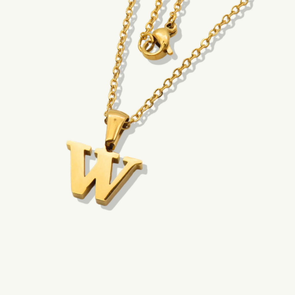 Waterproof sweatproof gold necklace