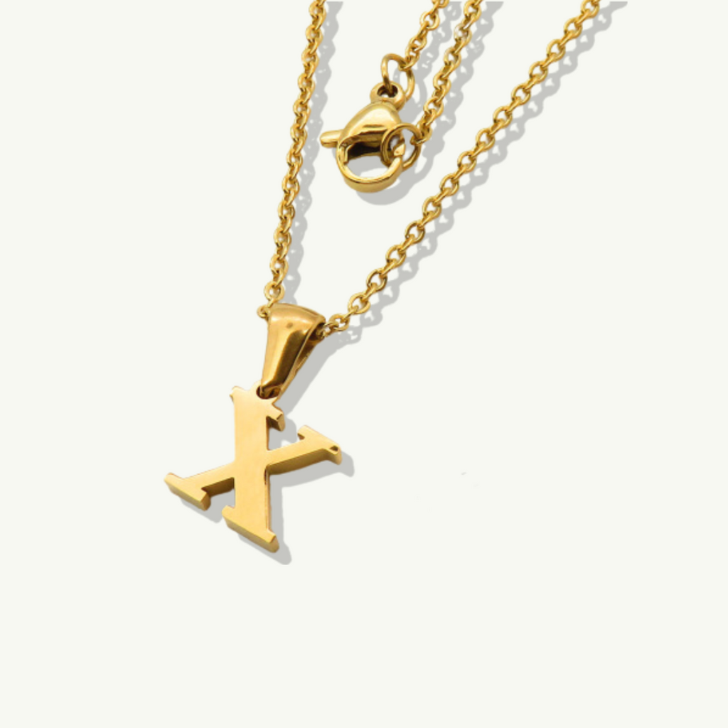 Waterproof sweatproof gold necklace