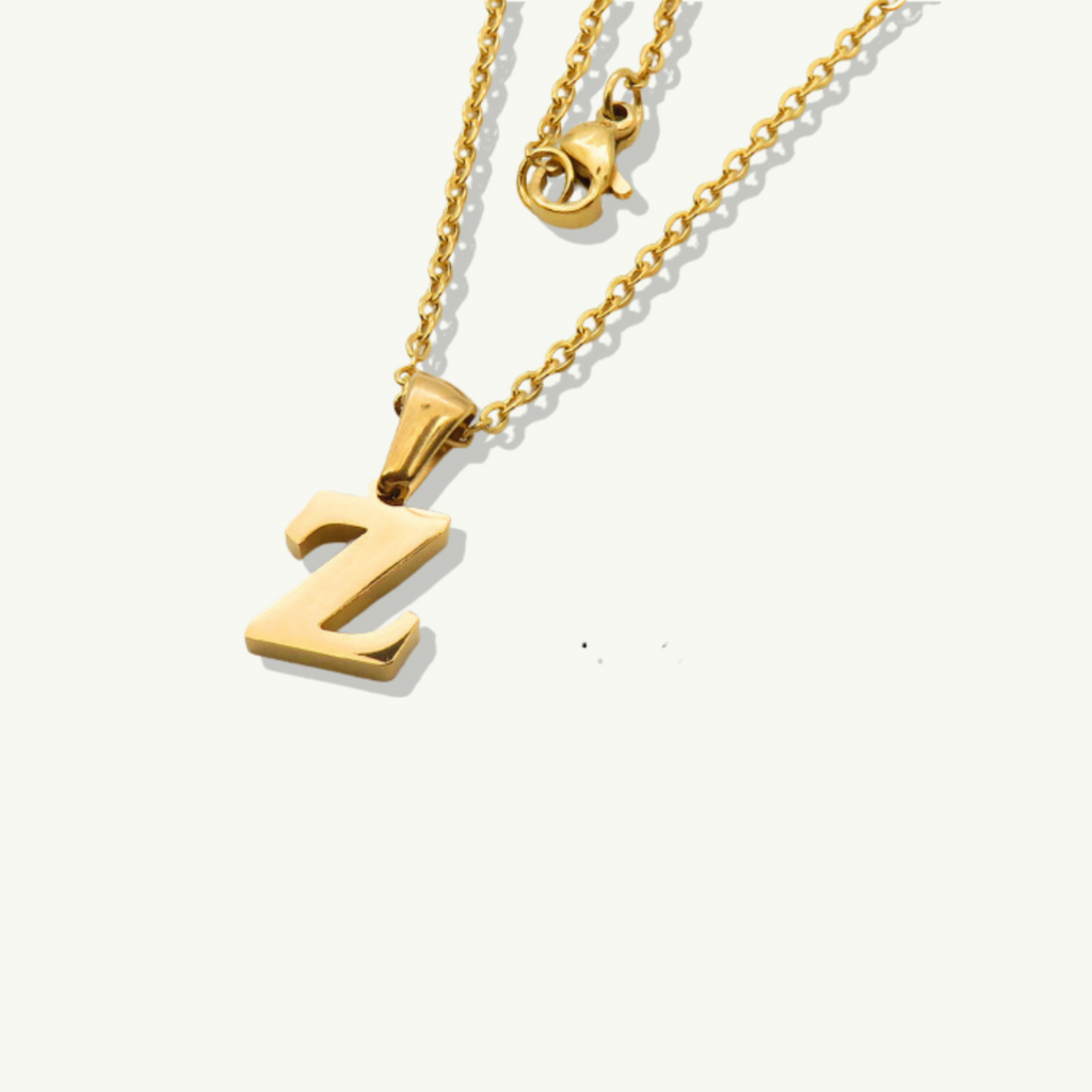 Waterproof sweatproof gold necklace