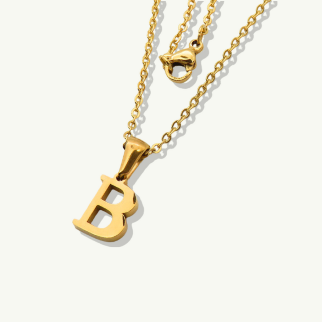 Waterproof sweatproof gold necklace