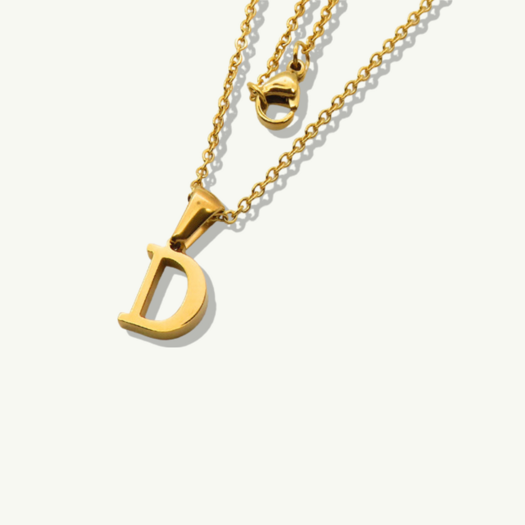 Waterproof sweatproof gold necklace